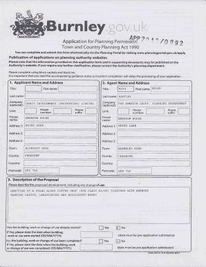 UK Planning Application Form