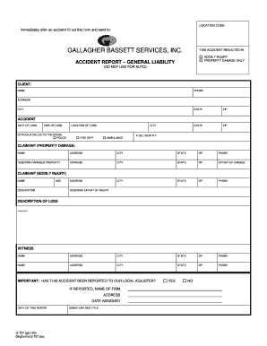 Accident Report Form