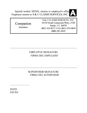 Informe de Lesión por Compensación Laboral