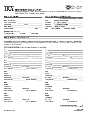 IRA Beneficiary Designation Form