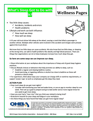 Sleep Wellness Meeting Guide