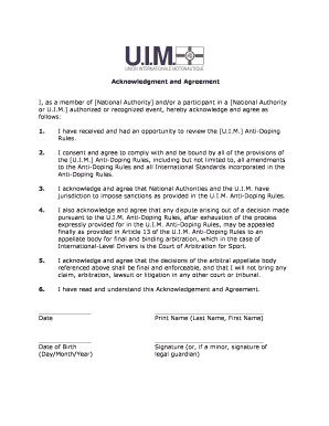 Anti-Doping Rules Agreement