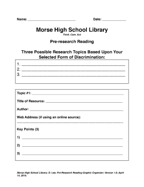 possible research topics for high school students