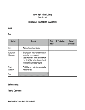 Assessment- Introduction Paragraph- Rough Draft - mhslibrary blogs rsu1