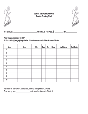 Fillable Online nwsra SLSF FIT AND FUND CAMPAIGN - nwsra Fax Email ...