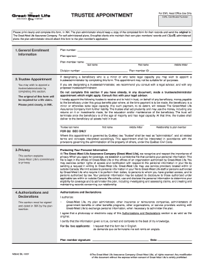 Trustee Appointment Form