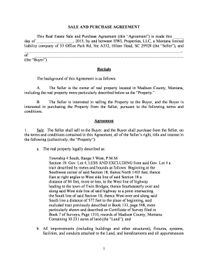 Real Estate Sale and Purchase Agreement