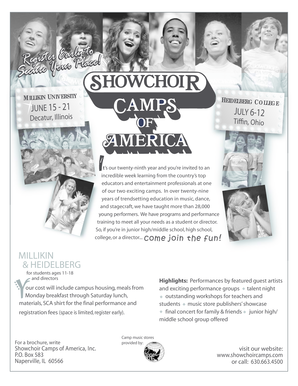 Showchoir Camps Registration Form