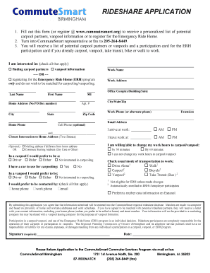 CommuteSmart Rideshare Application