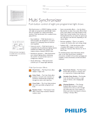 Multi Synchronizer Lighting Controller