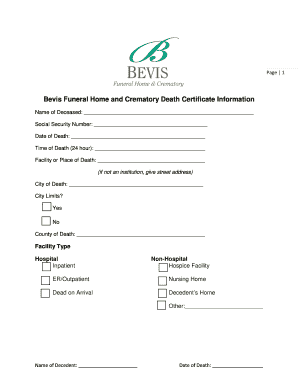 Florida Death Certificate