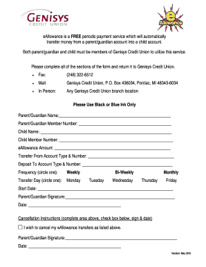 eAllowance Service Enrollment Form