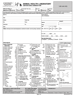 Companion Animal Submission Form