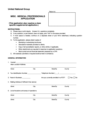 Medical Professionals Application