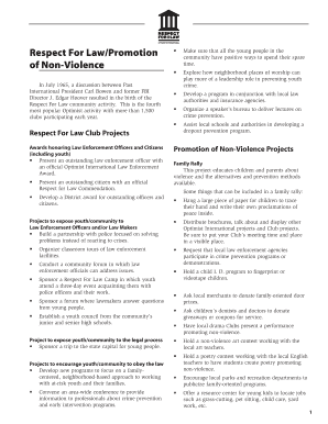 Respect For Law Community Activity Guide