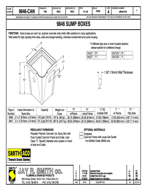 Sump Box Technical Drawing