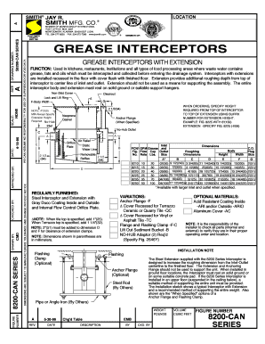 Grease Interceptor Order Form