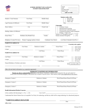 Student Registration Form