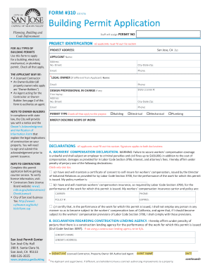 Building Permit Application