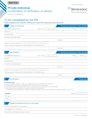 UK Identity Verification Form