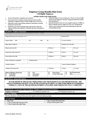 Employer Group Benefits Data Form
