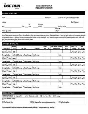2014 Flexible Option Plan Enrollment Form