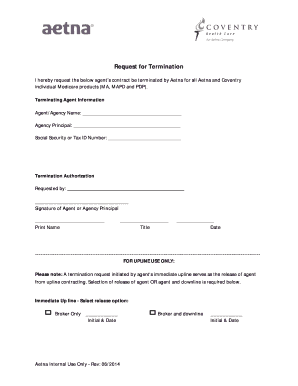 Request for Termination