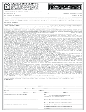 Auction Company of America Purchase Agreement