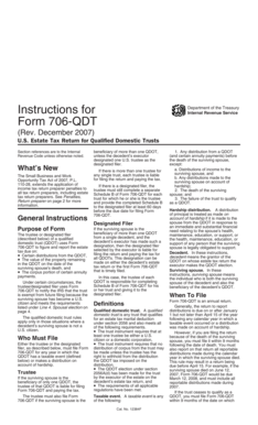 Form 706-QDT Instructions