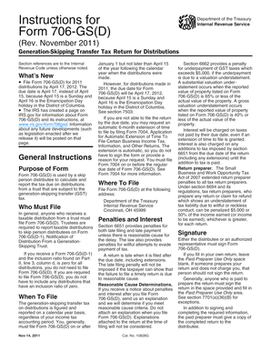 Instructions for Form 706-GS(D)