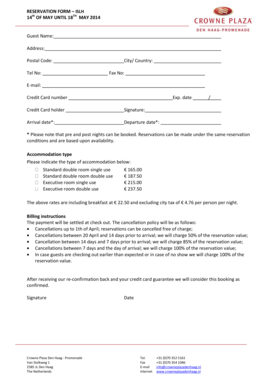 Hotel Reservation Form