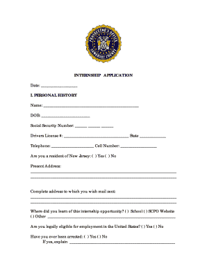 Internship Application Form