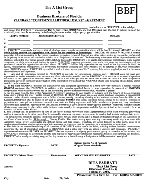 Confidentiality Disclosure Agreement