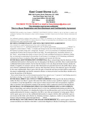 Buyer Registration and Non-Disclosure Agreement
