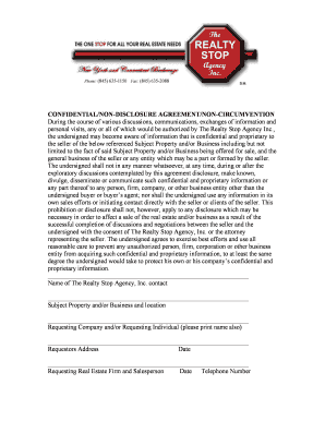 Confidential Non-Disclosure Agreement