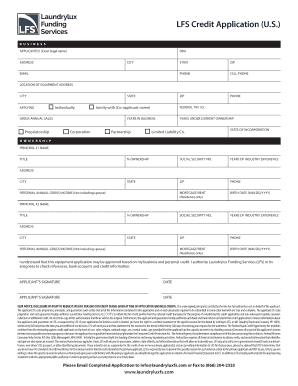 LFS Credit Application