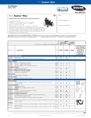 Formulaire de configuration Rea Azalea Max