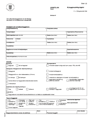 Swedish Non-Building Permit Notification