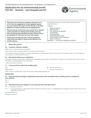 Environmental Permit Application Part B2