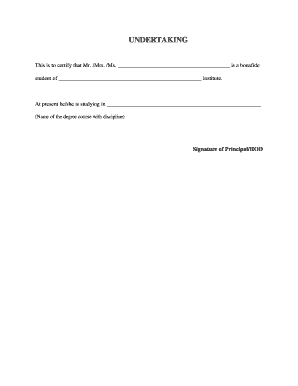 Student Bonafide Certificate
