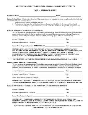 VCU Application to Graduate