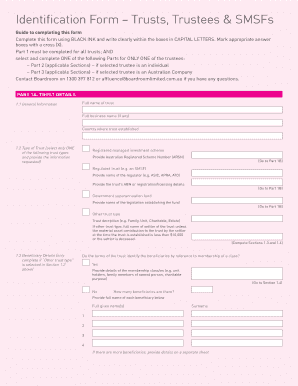 Trust Identification Form