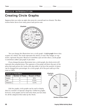 Circle Graphs Worksheet