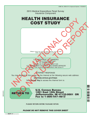 2015 Medical Expenditure Panel Survey Form
