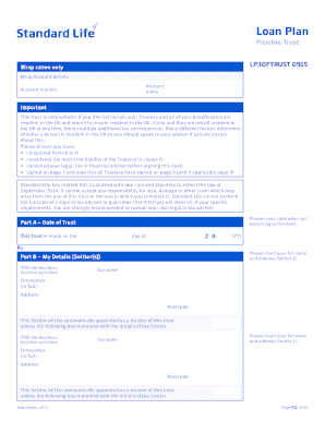UK Loan Plan Trust Deed