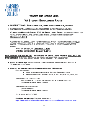 VA Student Enrollment Packet