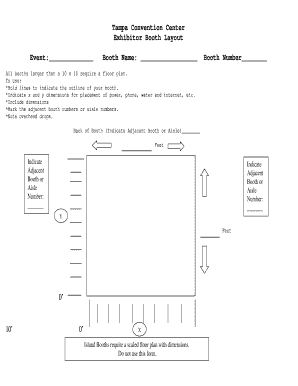 Exhibitor Booth Layout Form