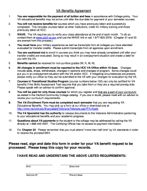VA Benefits Agreement