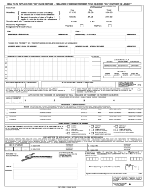 New Foal Application or Mare Report