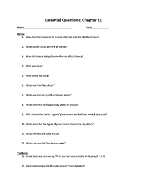 Ancient Greece Study Questions